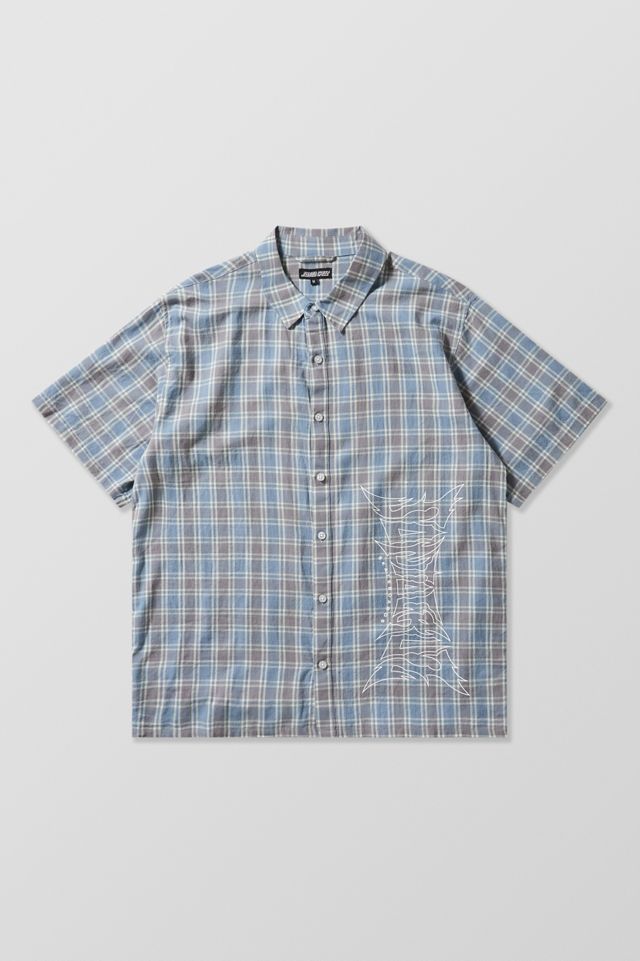Camisa Riff de Cuadros Azul Exclusiva de Santa Cruz UO #6