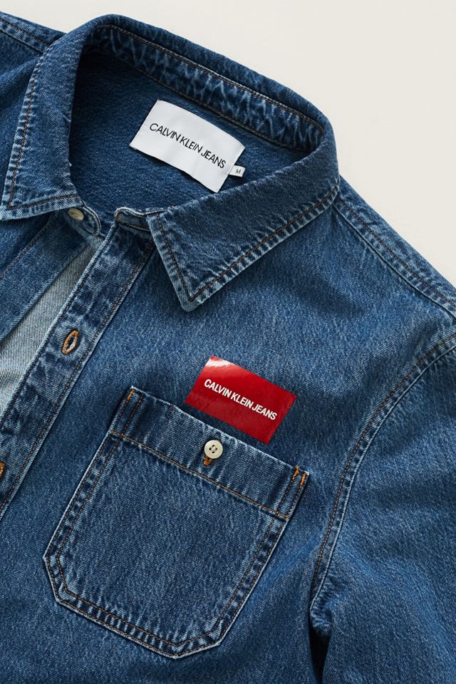 Calvin Klein Jeans Mid Stone Long-Sleeve Uniform Shirt #4