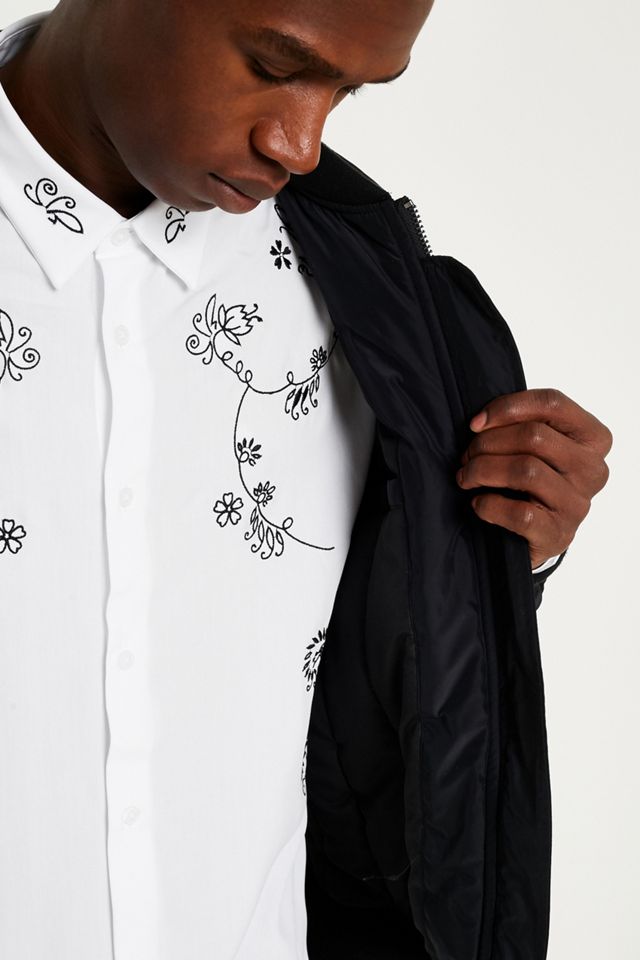 Loom Carter White Long-Sleeve Embroidery Shirt #1
