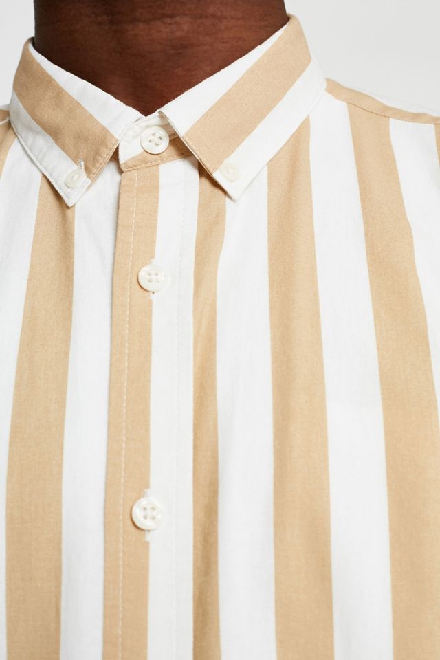 UO Preppy Stripe Sand Short-Sleeve Shirt #2