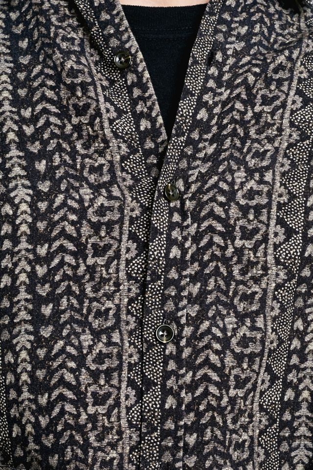 Loom – Langärmliges Hemd aus Viskose im Ikatdesign #1