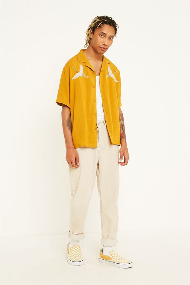 Loom Crane Mustard Viscose Shirt #5