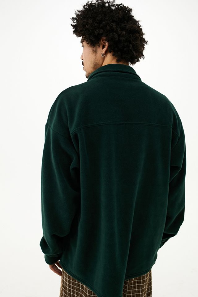 iets frans... Dark Green Fleece Shirt #1