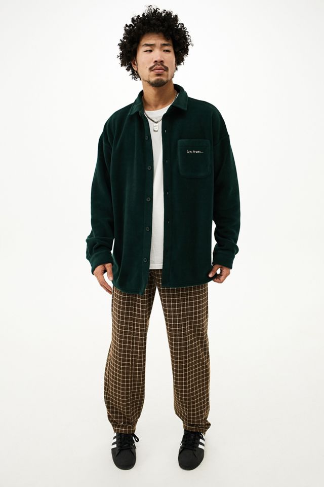 iets frans... Dark Green Fleece Shirt #2