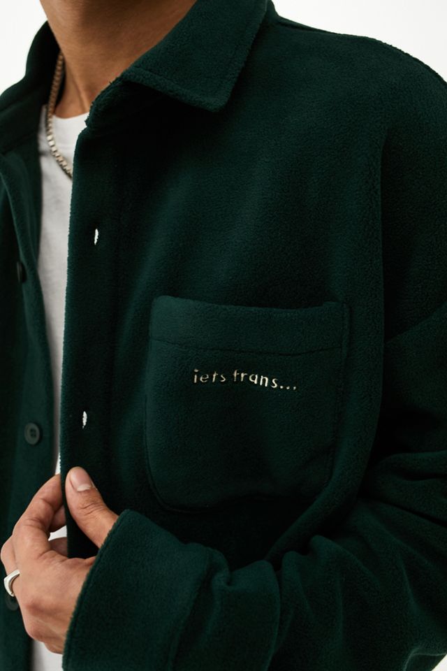iets frans... Dark Green Fleece Shirt #3