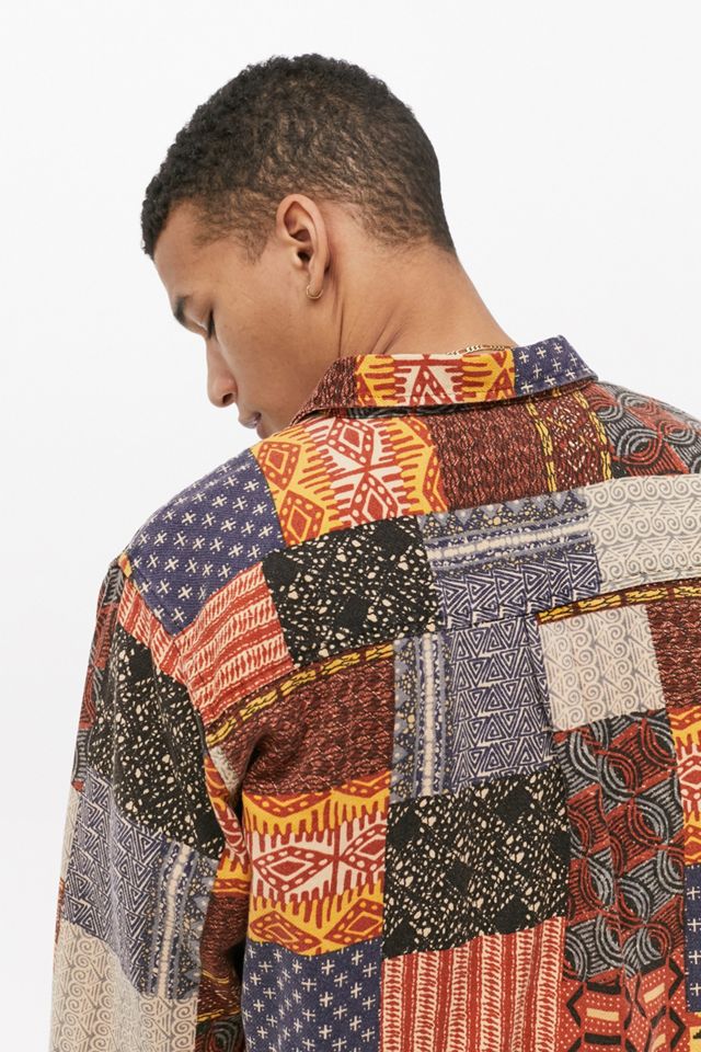 UO - Chemise à manches longues multicolore à imprimé géométrique #3