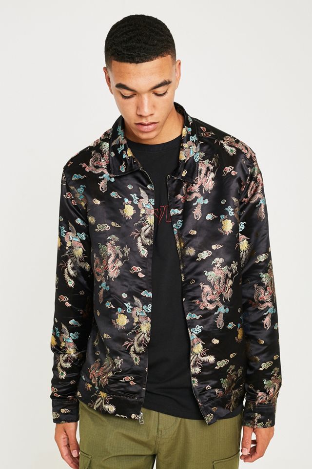 UO Brocade Zip-Up Long-Sleeve Shirt #5