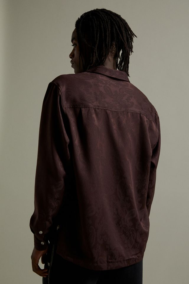Camicia Jacquard in Raso di Cioccolato Standard Cloth #2