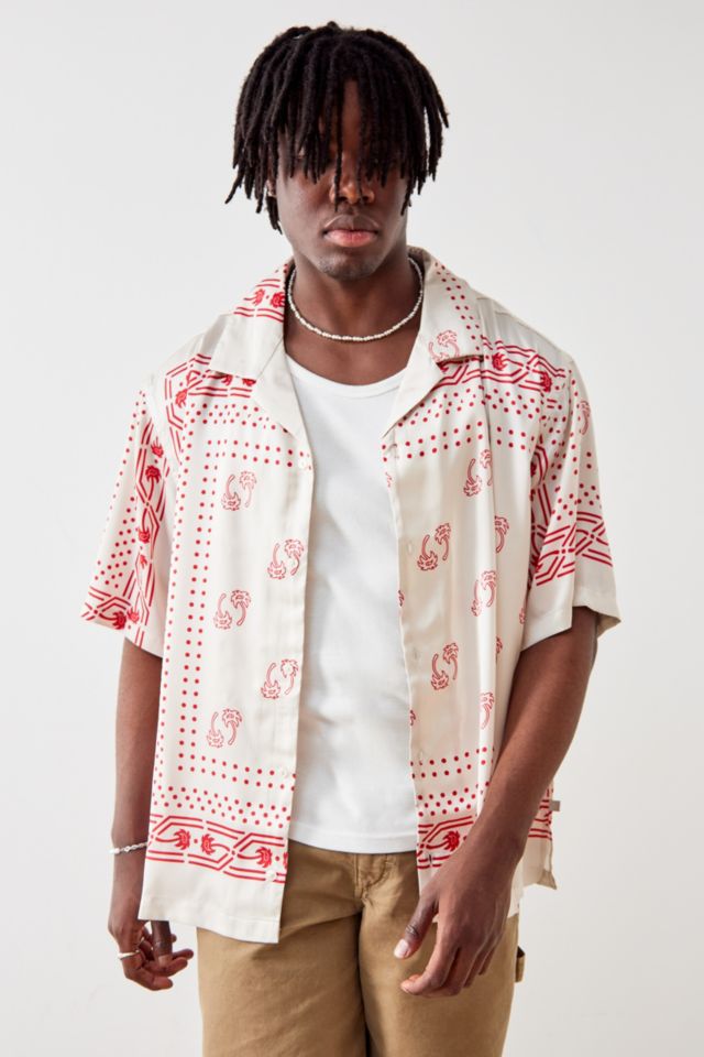 Standard Cloth White Kylian Scarf Shirt | Urban Outfitters UK