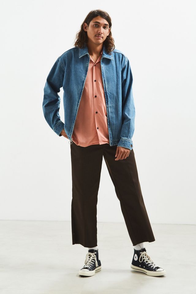 UO Liam Pink Bowling Shirt #1