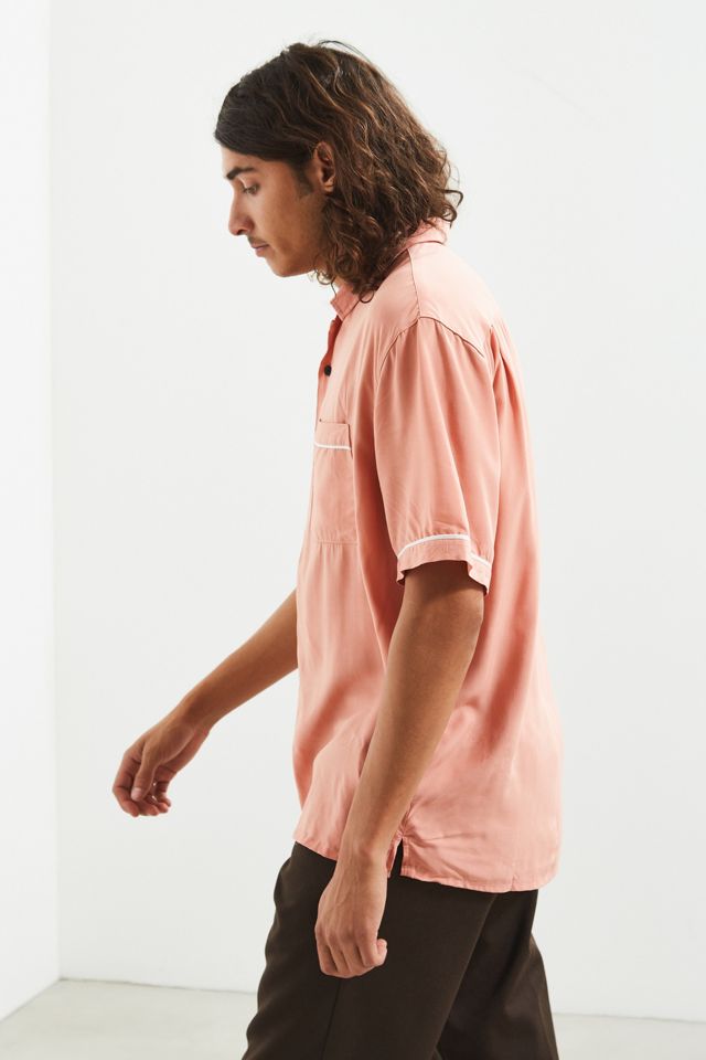 UO Liam Pink Bowling Shirt #3