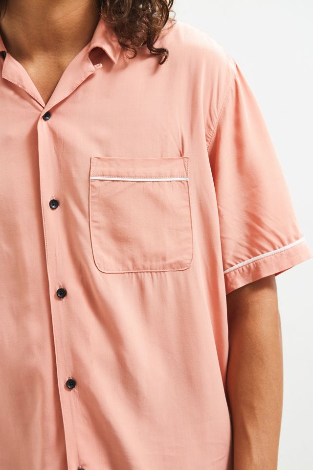 UO Liam Pink Bowling Shirt #4