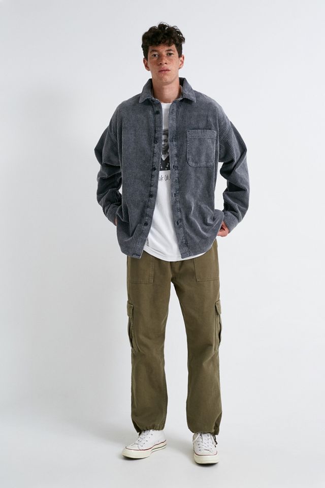 BDG Washed Black Jumbo Corduroy Shirt #2
