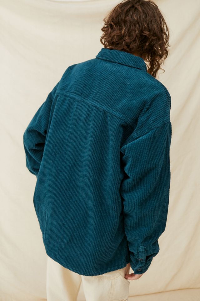 BDG Teal Jumbo Camisa de Pana #3