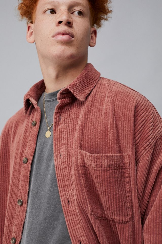 BDG Dusty Pink Jumbo Corduroy Shirt #3