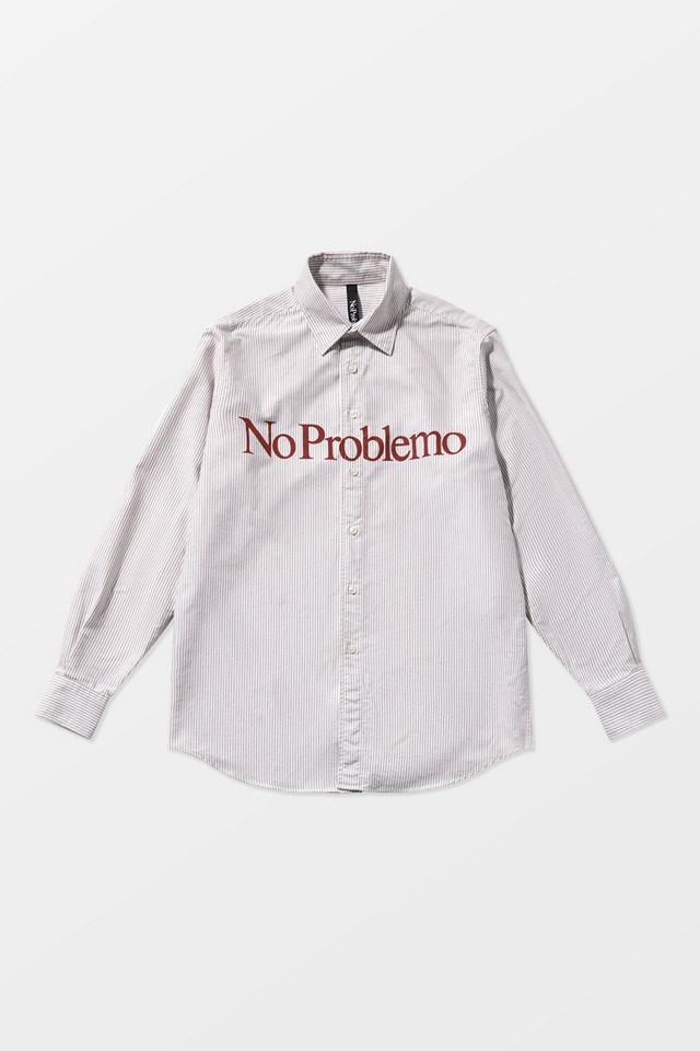 No Problemo Stripe Long Sleeve Oxford Shirt #5
