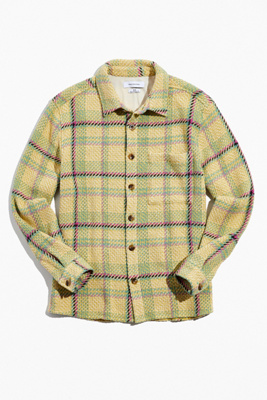 urban outfitters yellow plaid jacket