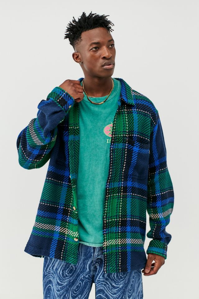 BDG Blue Twill Overshirt | Urban Outfitters UK