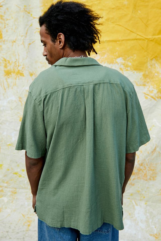 UO Nomad Camicia Crinkle Verde Oliva  #2