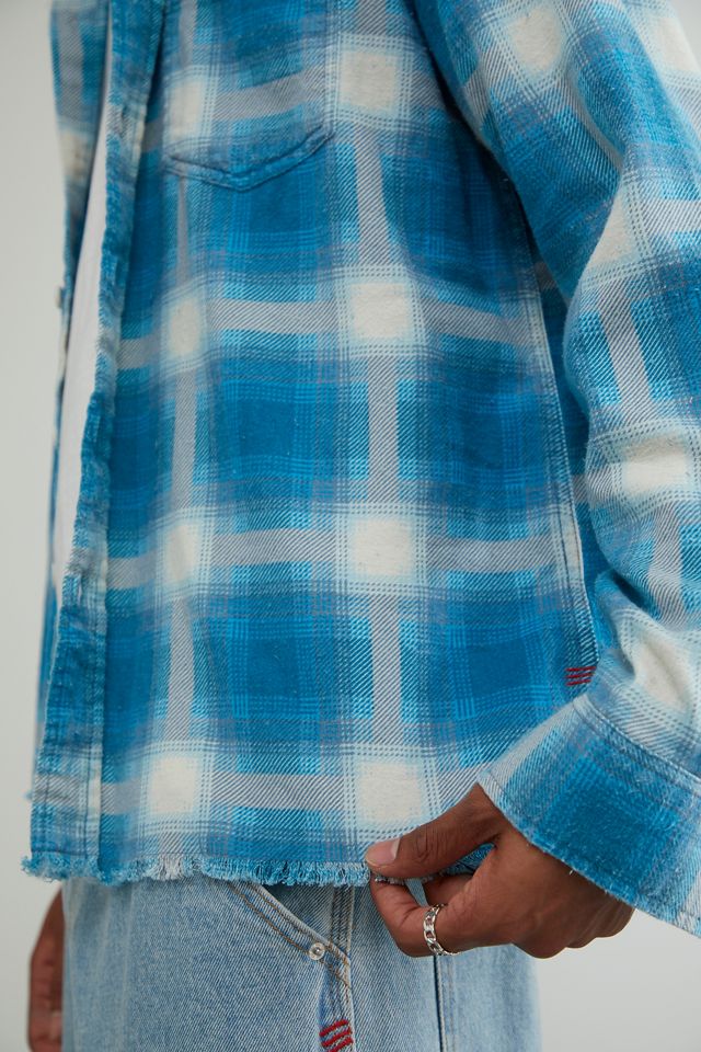 camicia BDG blu vintage di flanella #2