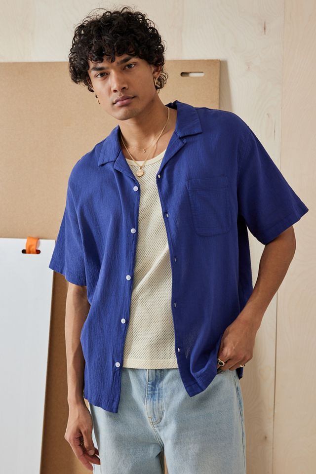 UO Nomad Navy Camicia Increspata  #1