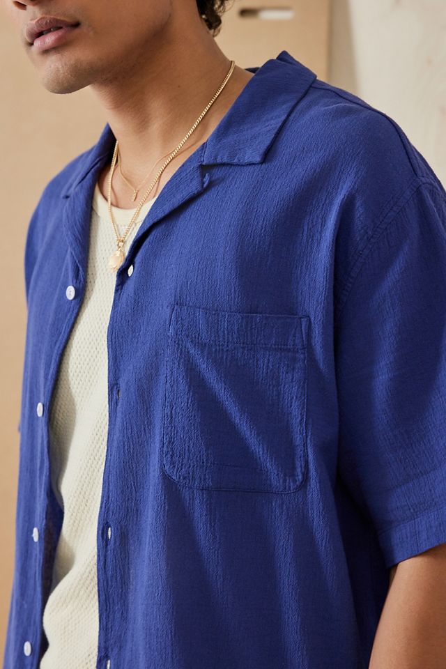 UO Nomad Navy Camicia Increspata  #2