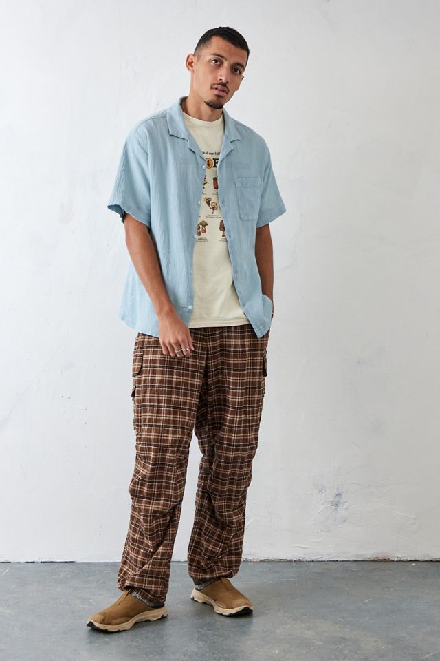 UO Nomad Blue Crinkle Shirt  #1