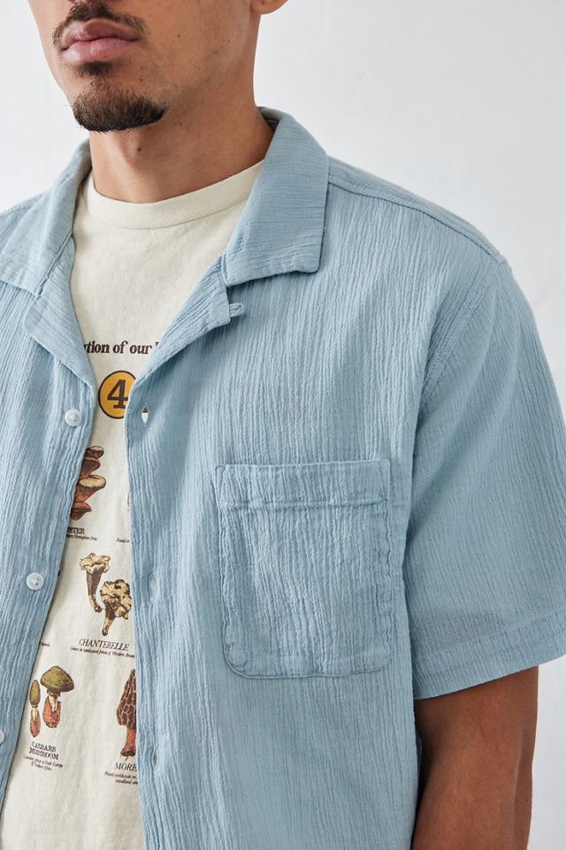UO Nomad Blue Crinkle Shirt  #2