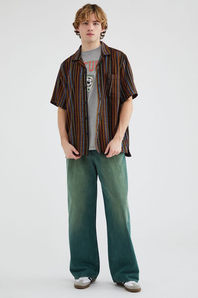 BDG Eli Stripe Short Sleeve Shirt #1