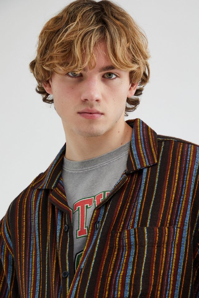 BDG Eli Stripe Short Sleeve Shirt #3