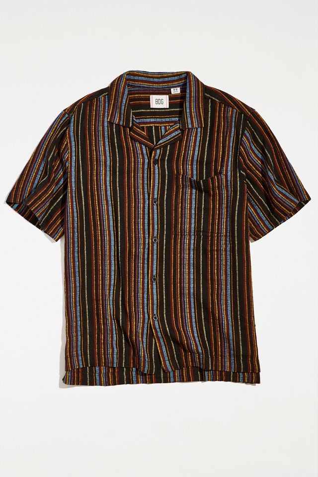 BDG Eli Stripe Short Sleeve Shirt #4