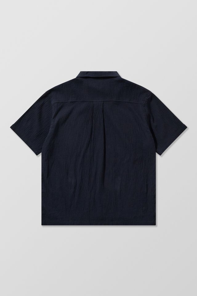 UO Black Crinkle Shirt  #7