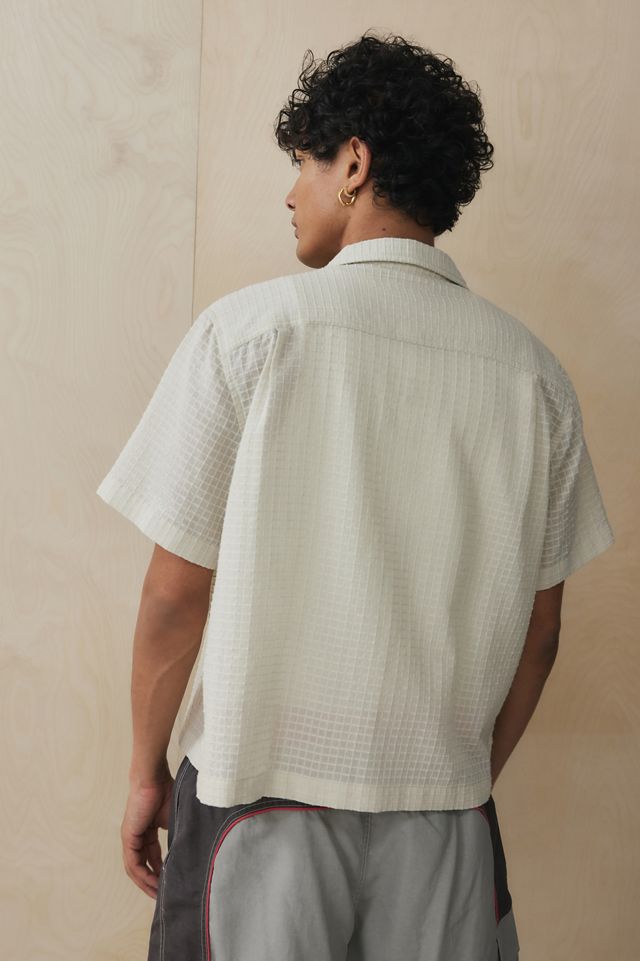 UO Liam White Grid Shirt  #2