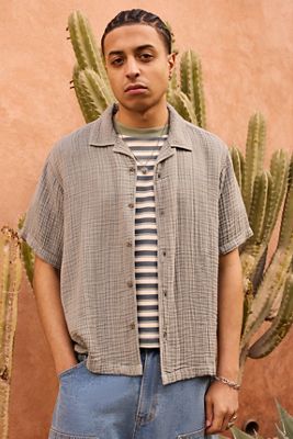 Ayker Seafoam Triple Gauze Short Sleeve Shirt

