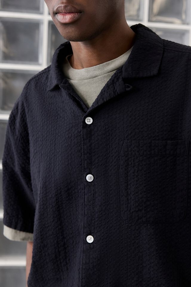 Loom Black Seersucker Shirt #1