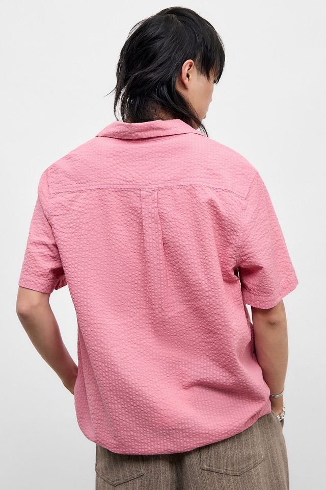 Loom Camicia di Seersucker Rosa #3
