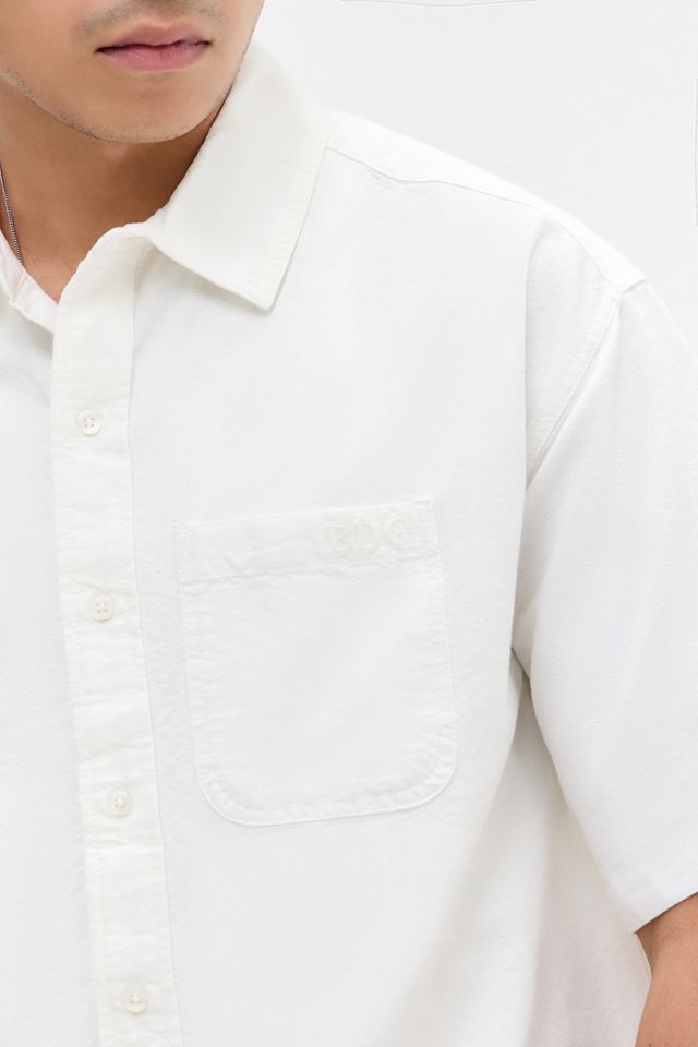 BDG White Arlo Crop Oxford Shirt
 #2