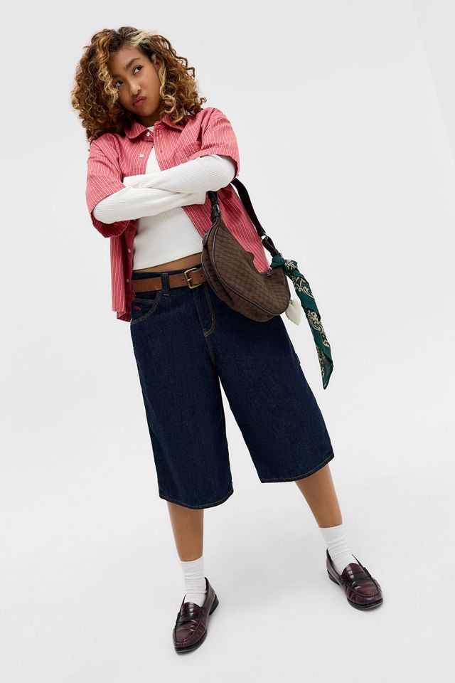 BDG Red Arlo Stripe Crop Oxford Shirt #6