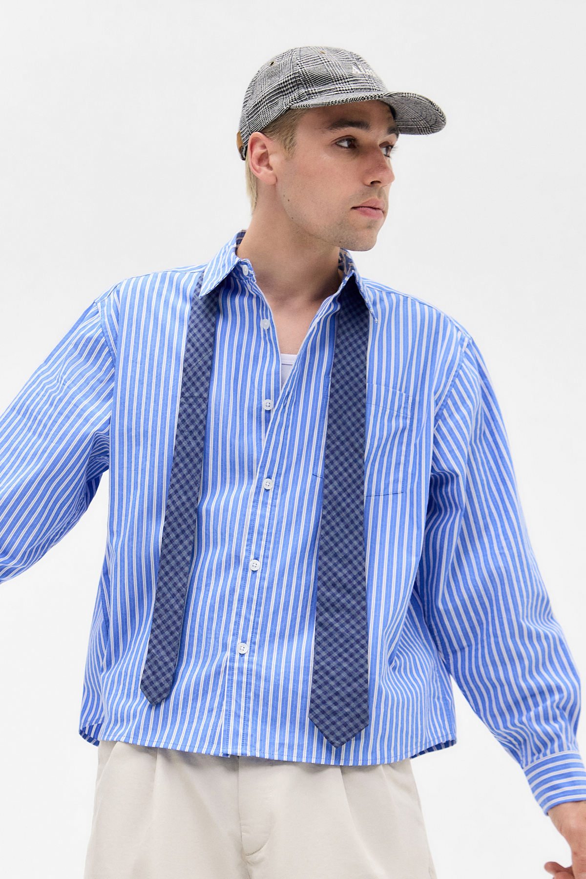 Loom Blue Nolan Business Stripe Shirt