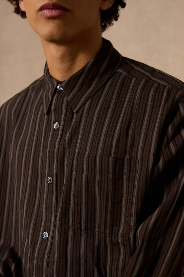 Loom Brown Nolan Stripe Shirt #2