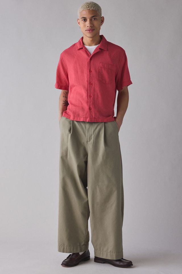 UO Liam Grid Short Sleeve Shirt #1