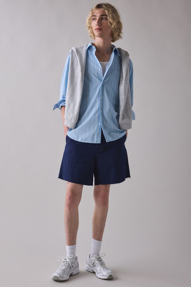 UO Blue Pinstripe Long Sleeve Shirt #3