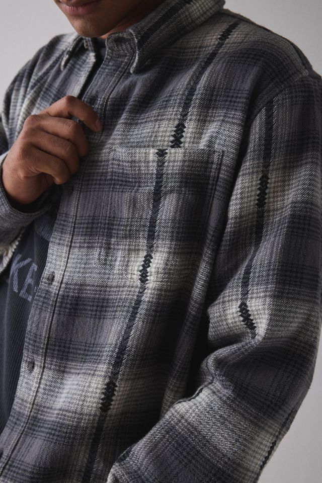 BDG Black Check Boxy Flannel Shirt #1