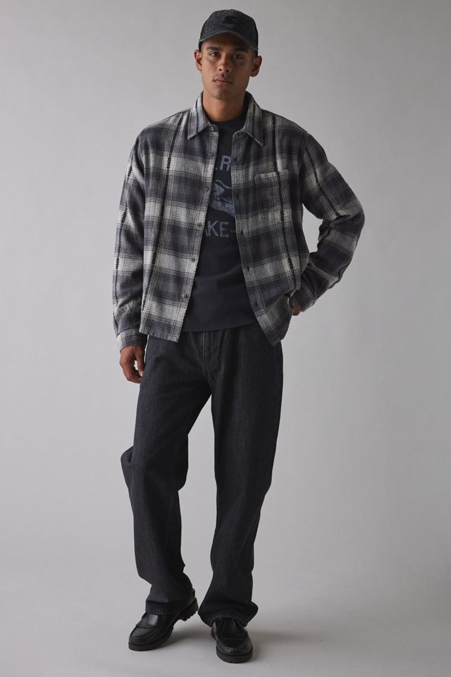 BDG Black Check Boxy Flannel Shirt #2