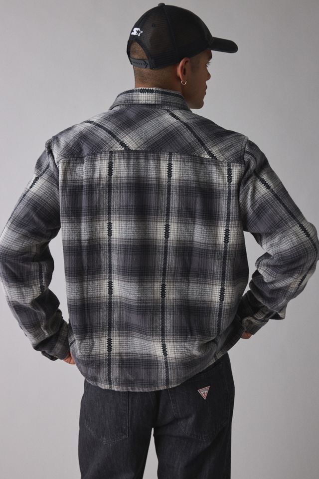 BDG Black Check Boxy Flannel Shirt #3