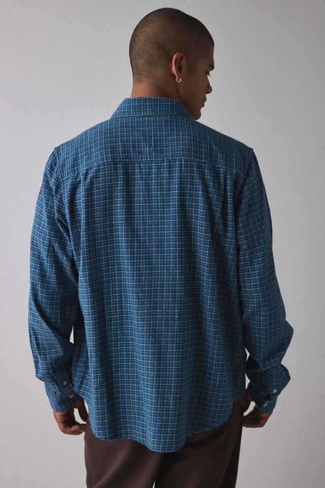 UO Blaues Kariertes Weites Hemd #3