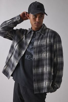 BDG Black Flannel Shirt