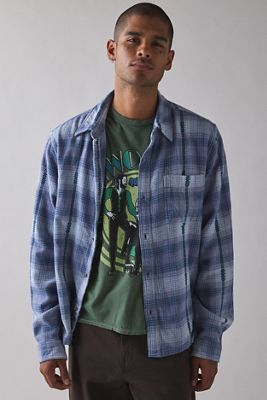 Chemise en flanelle bleue BDG