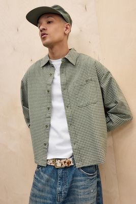 Camisa de Manga Larga a Cuadros Arlo Caqui BDG