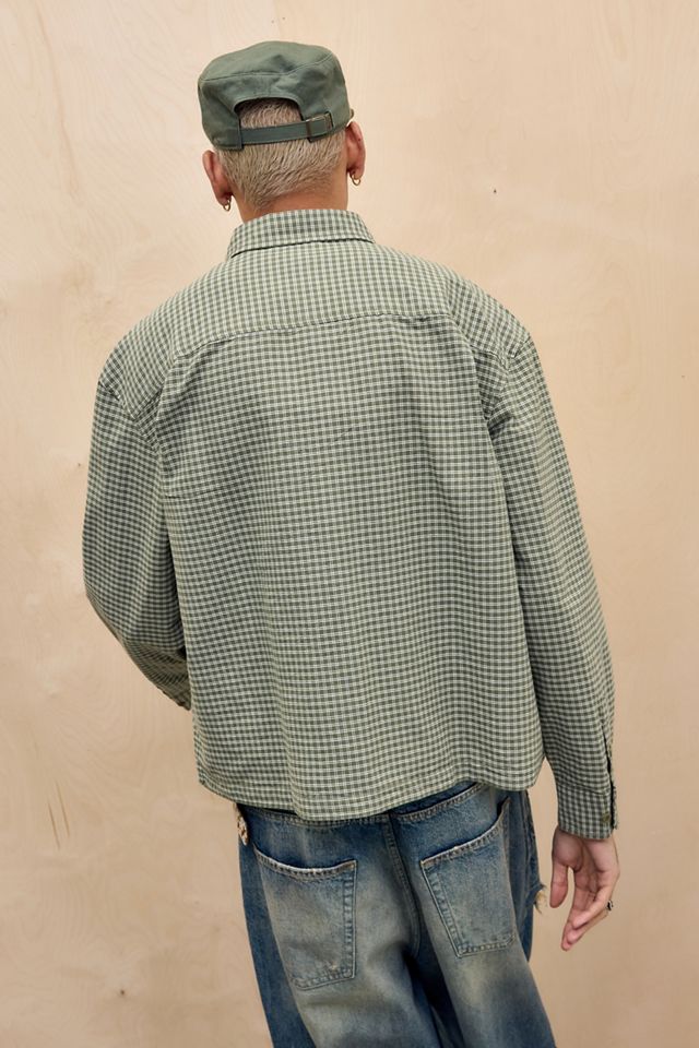 Camicia a quadri Arlo cachi a maniche lunghe BDG #3